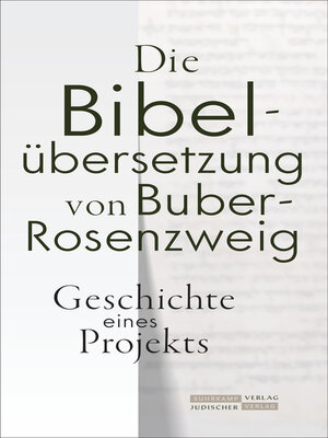 cover image of Die Bibelübersetzung von Buber-Rosenzweig